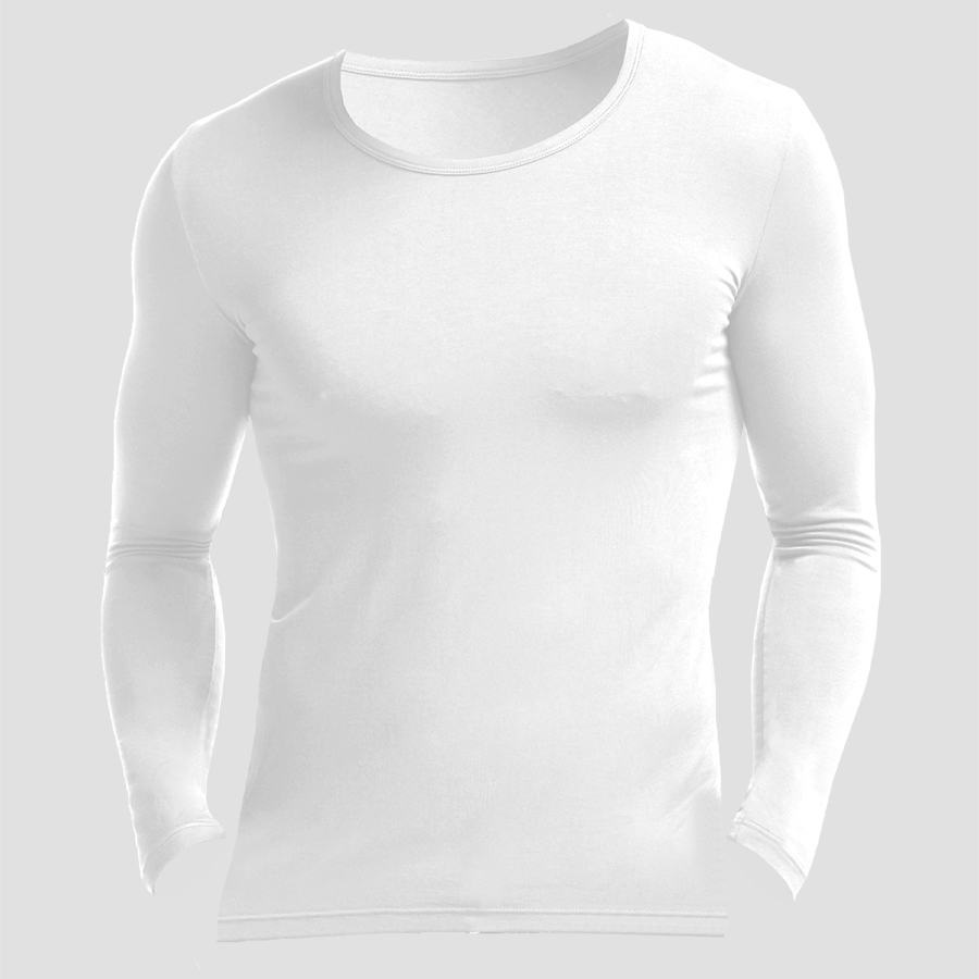Undershirt Crew Neck - Camisa Térmica Modal Masculina com Gola