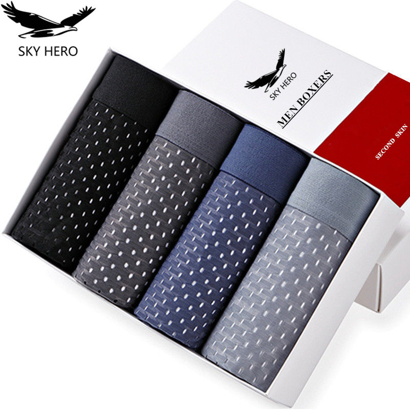 Boxer Shorts Modal - 4 pçs/lote cuecas boxers shorts masculinos